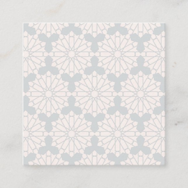 Islamic Geometric Pattern Enclosure Card (Front)