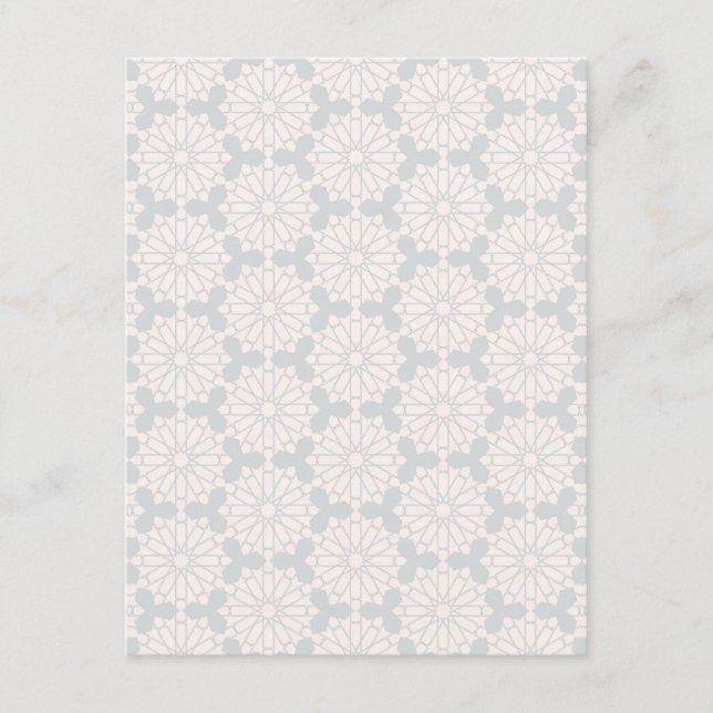 Islamic Geometric Pattern Enclosure Card (Front)
