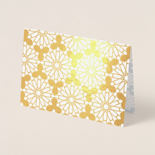 Islamic Geometric Pattern Foil Card (Front)