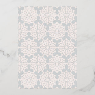 Islamic Geometric Pattern Foil Holiday Card