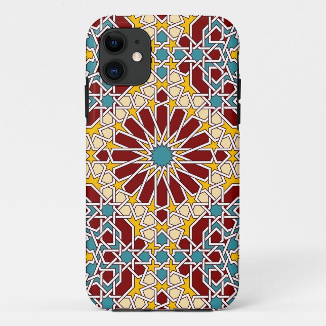 Islamic geometric pattern iphone case (Back)