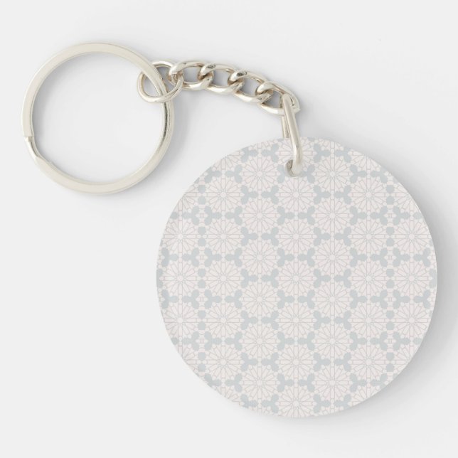 Islamic Geometric Pattern Key Ring (Front)
