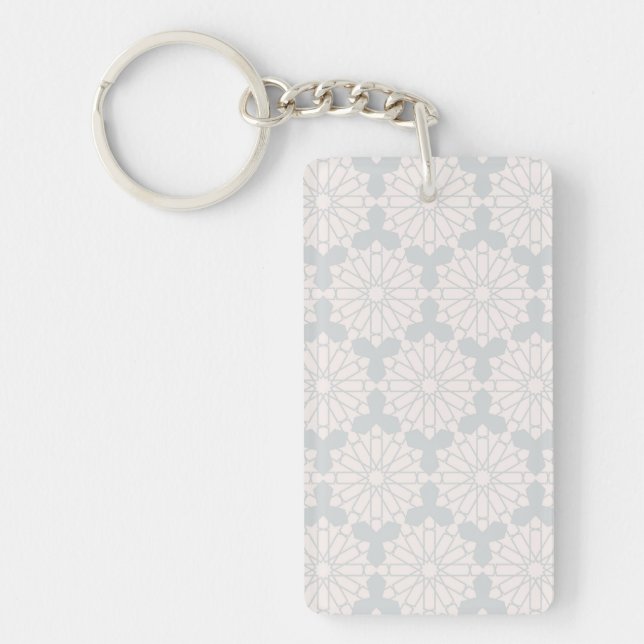 Islamic Geometric Pattern Key Ring (Front)