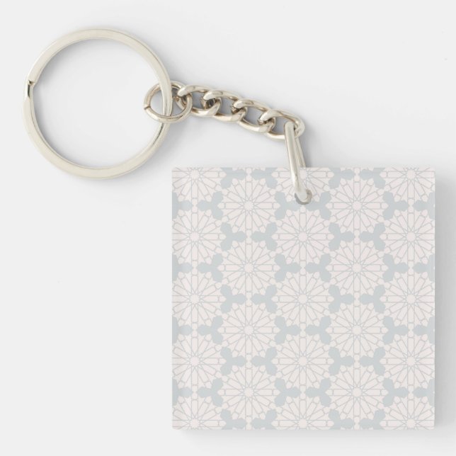 Islamic Geometric Pattern Key Ring (Front)