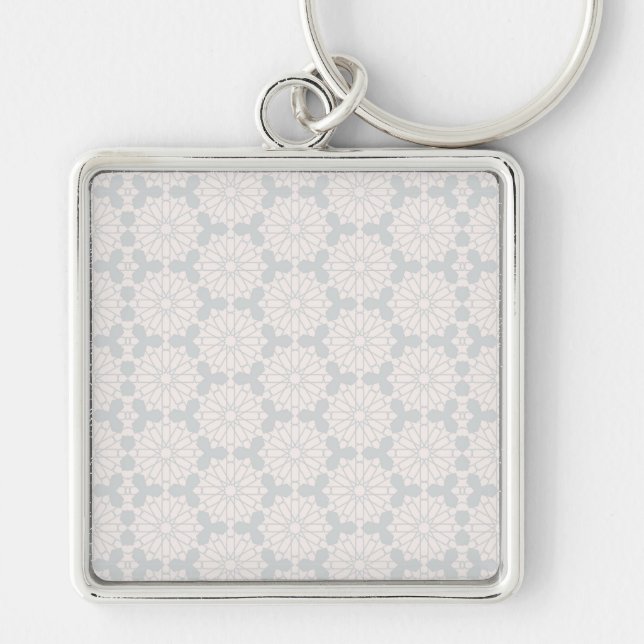 Islamic Geometric Pattern Key Ring (Front)