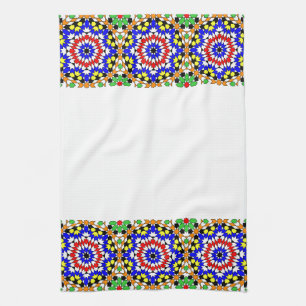 Islamic geometric pattern Kitchen Towel