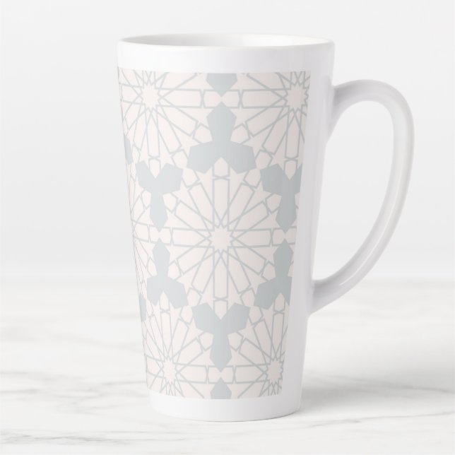 Islamic Geometric Pattern Latte Mug (Right)