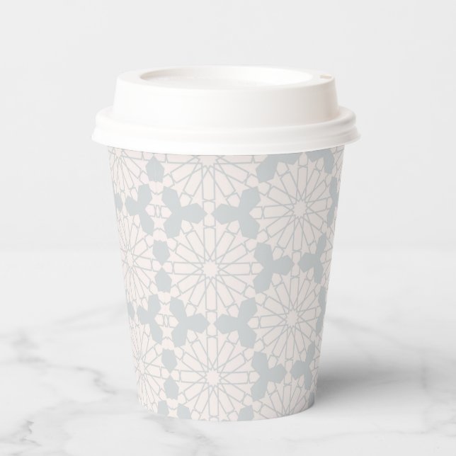 Islamic Geometric Pattern Paper Cups (Front)