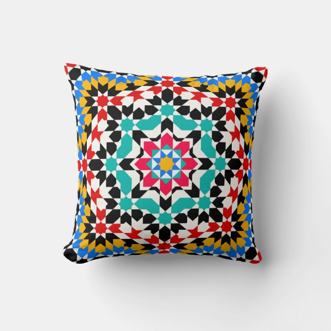 Islamic geometric pattern pillow (Front)