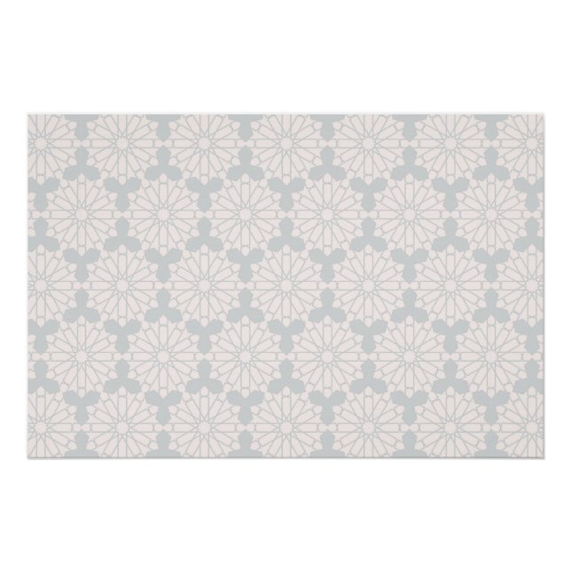 Islamic Geometric Pattern Poster (Front)