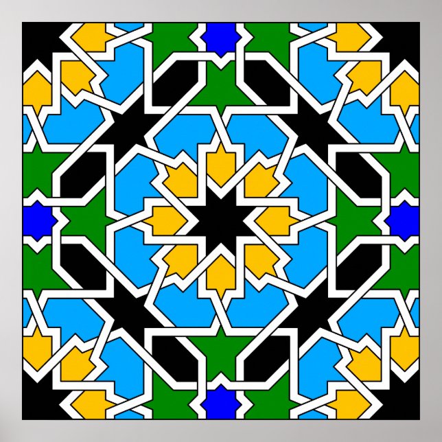 Islamic geometric pattern Poster (Front)