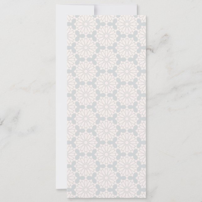 Islamic Geometric Pattern Save The Date (Front)