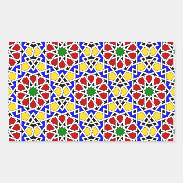 Islamic geometric pattern sticker (Front)