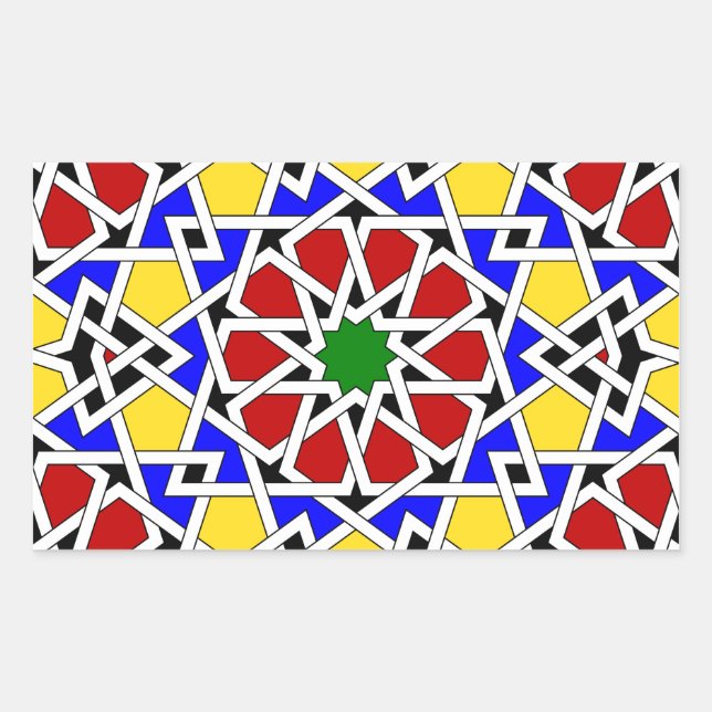 Islamic geometric pattern sticker (Front)
