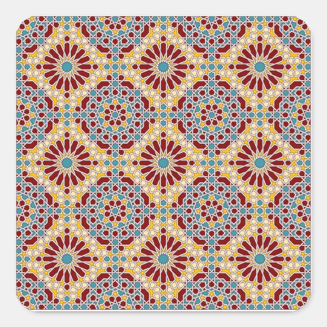 Islamic geometric pattern sticker (Front)