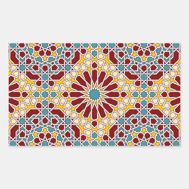 Islamic geometric pattern sticker (Front)