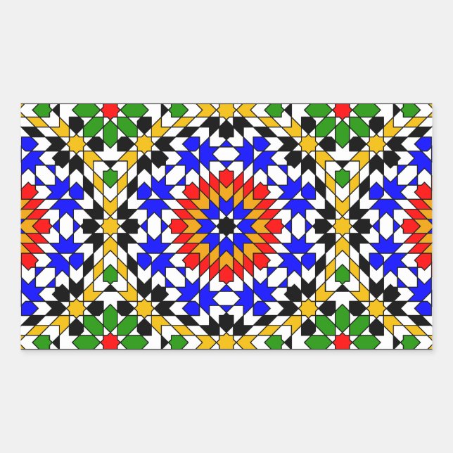 Islamic geometric pattern sticker (Front)