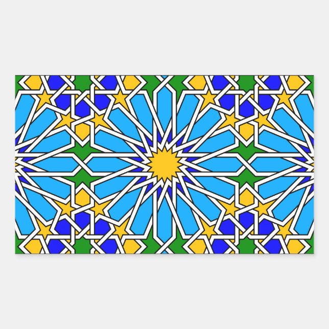 Islamic geometric pattern sticker (Front)