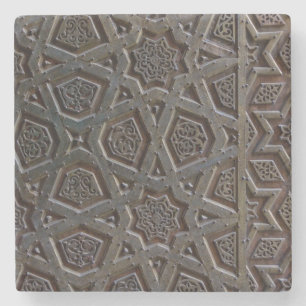 Islamic Geometric Pattern Stone Coaster