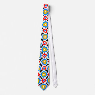 Islamic geometric pattern tie