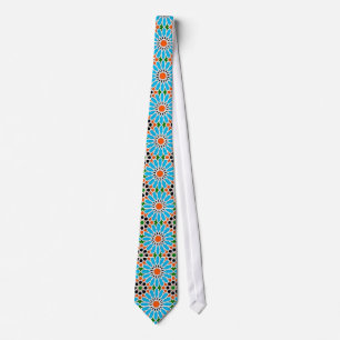 Islamic geometric pattern tie