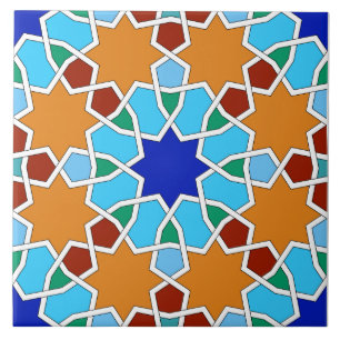 Islamic geometric pattern tile