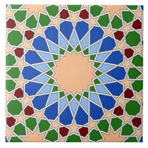 Islamic geometric pattern tile