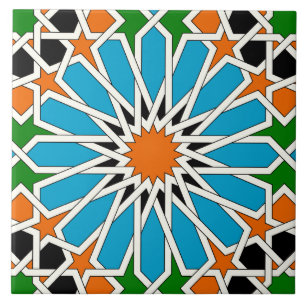 Islamic geometric pattern tile