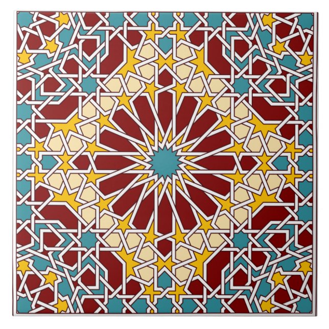 Islamic geometric pattern tile (Front)