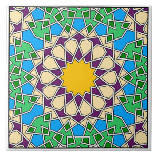 Islamic geometric pattern tile