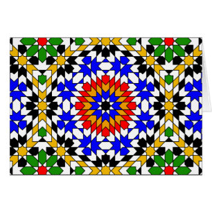 Islamic geometric patterns card