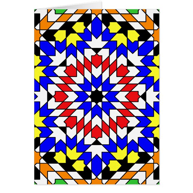 Islamic geometric patterns card (Front)