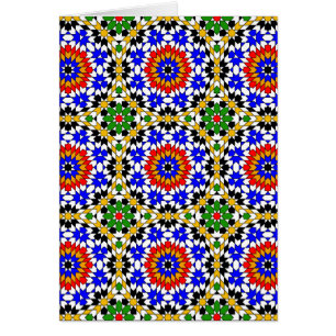 Islamic geometric patterns card