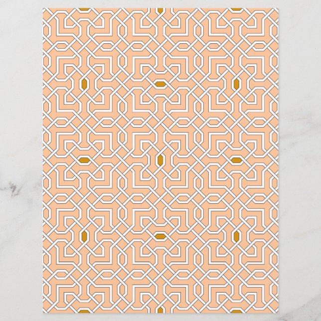 Islamic geometric patterns Paper Sheet (Front)
