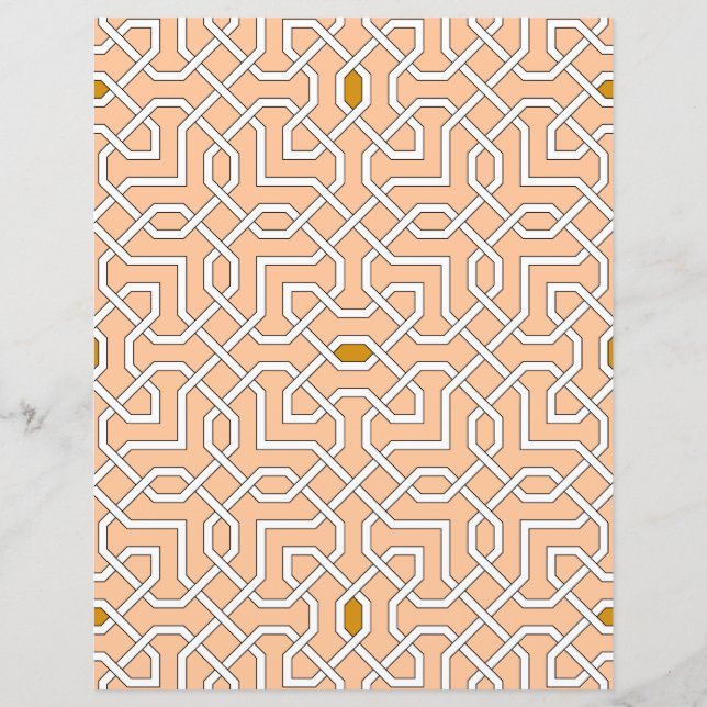 Islamic geometric patterns Paper Sheet (Front)