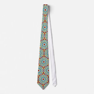 Islamic geometric patterns tie