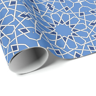 Islamic geometric patterns wrapping paper