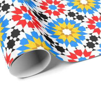 Islamic geometric patterns wrapping paper