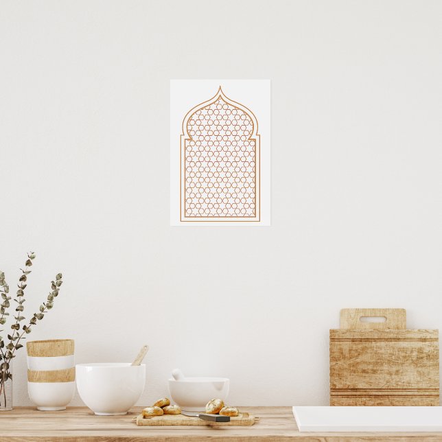 Islamic Geometric Wall Art (Kitchen)