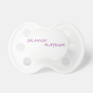 Islamic Greetings Baby Pacifier