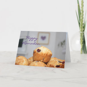 Islamic happy Ramadan kareem sweets muffins Card