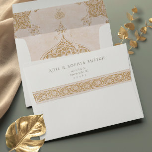 Islamic Lace-Effect Wedding Bismillah Envelope