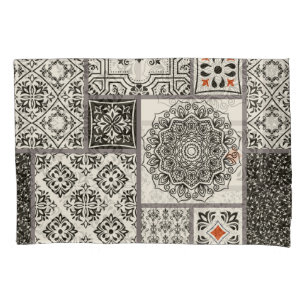 Islamic Majolica Pottery Tile Pattern Pillowcase