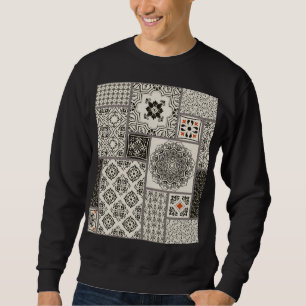 Islamic Majolica Pottery Tile Pattern Sweatshirt