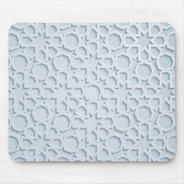 islamic moroccan geometric pattern mousepad (Front)