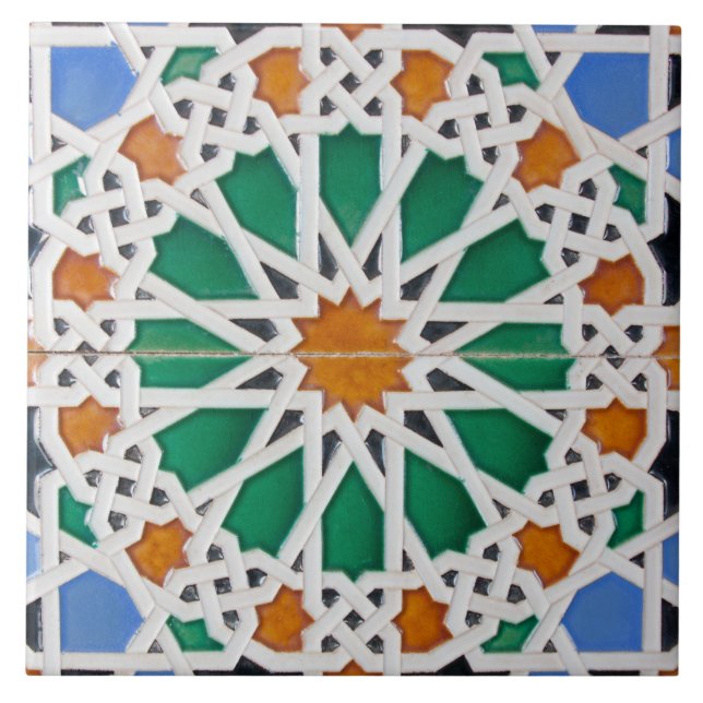 Islamic Mosaic Ceramic Tile (Front)