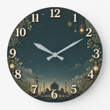 Islamic Mosque Wall Clock | Ramadan Night