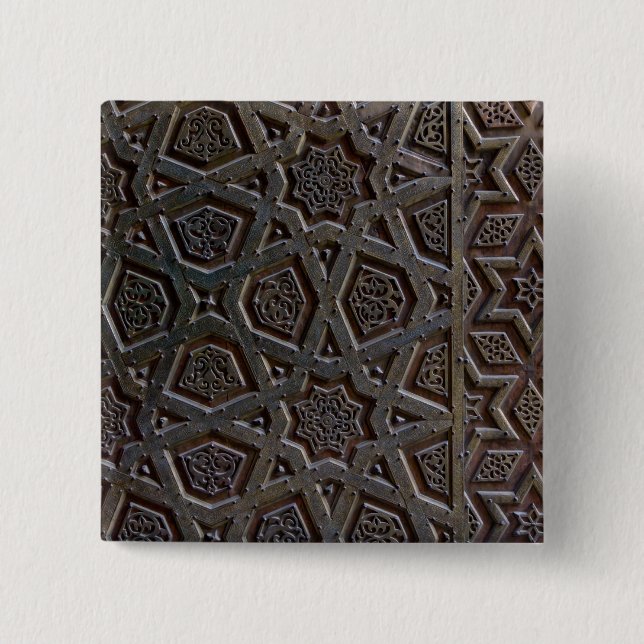 Islamic Pattern 15 Cm Square Badge (Front)