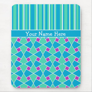 Islamic Pattern and Stripes: Custom Mousepad