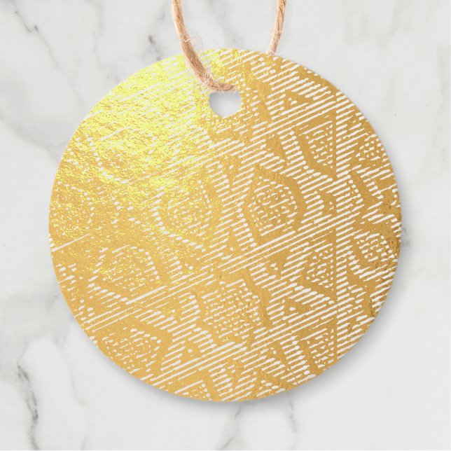 Islamic Pattern Favour Tags (Front)